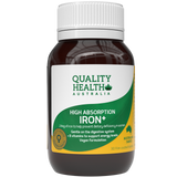 Quality Health High Absorption Iron+ 30 Tablets
