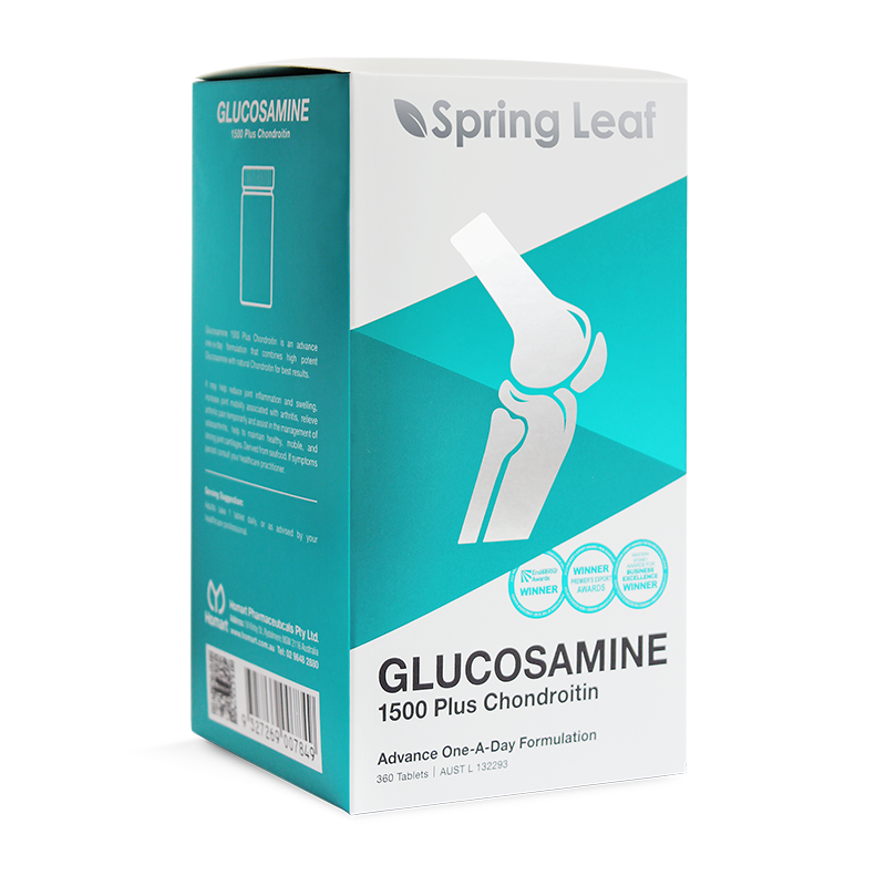 Springleaf Glucosamine 1500mg Plus Chondroitin 360 Capsules