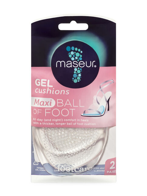 Maseur Footcare Gel Cushions Maxi Ball of Foot 2 pairs