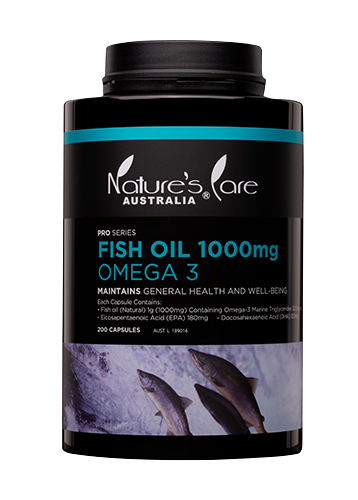 Nature's Care PRO Series Fish Oil 1000mg Omega 3 200 Capsules