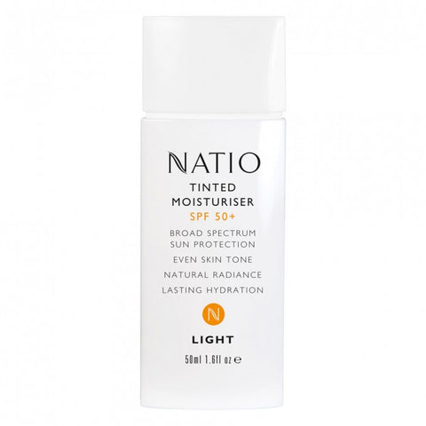 Natio Tinted Moisturiser SPF 50+ 50mL - Light