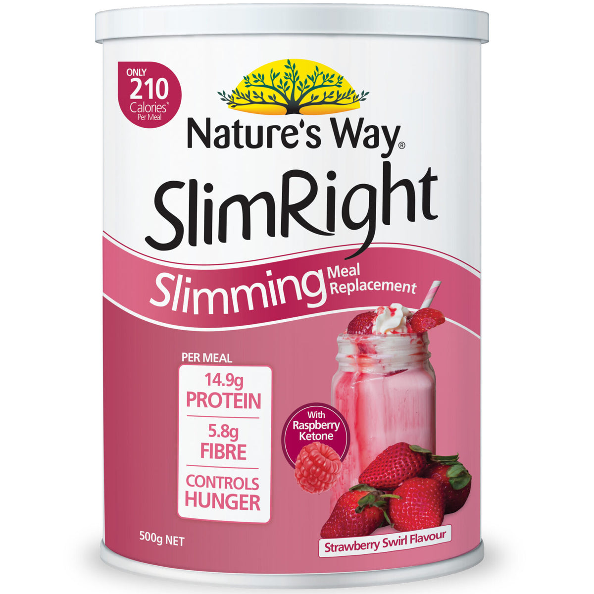 Nature's Way Slimright Slimming Meal Replacement Strawberry 500g (Expiry 11/2024)