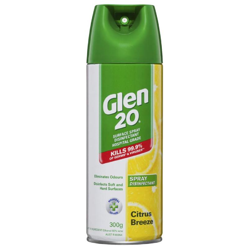 Glen 20 Disinfectant Spray Citrus Breeze 300g