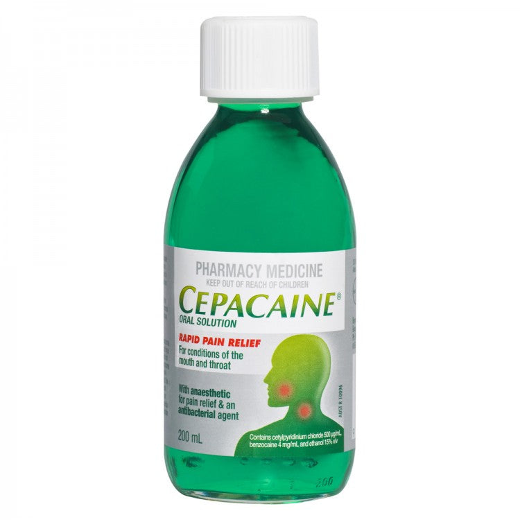 Cepacaine Oral Solution 200mL (Limit ONE per Order)