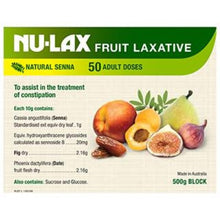 Load image into Gallery viewer, Nu-Lax Fruit Laxative 500g (expiry 13/11/24)