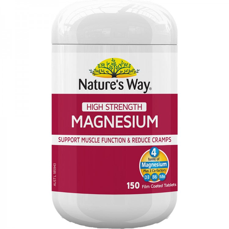 Nature's Way High Strength Magnesium 600mg 150 Tablets