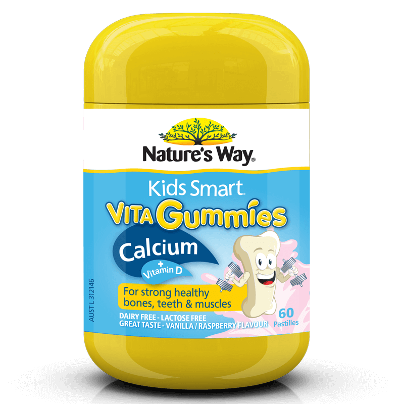 Nature's Way Kids Smart Vita Gummies Calcium + Vitamin D 60 Pastilles