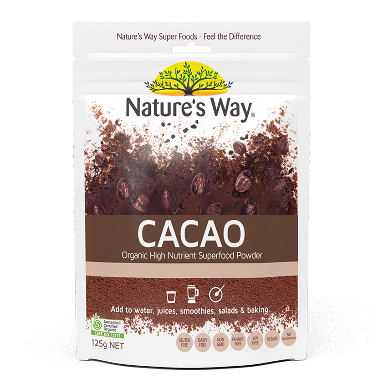 Nature's Way Superfoods CACAO POWDER 125g (Expiry 12/24)