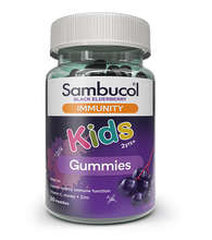 Load image into Gallery viewer, Sambucol Black Elderberry Kids Immunity Gummies 50 Pastilles
