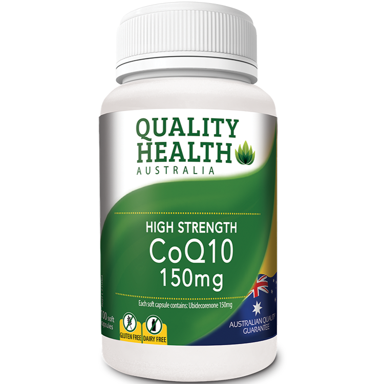 Quality Health High Strength CoQ10 150mg 100 Capsules