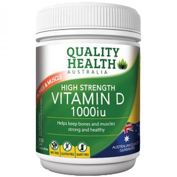 Quality Health Vitamin D 1000iu 300 Capsules