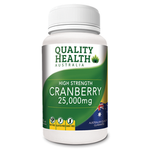 Load image into Gallery viewer, Quality Health Cranberry 25,000mg 60 Capsules