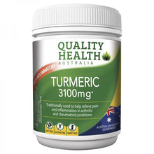 Load image into Gallery viewer, Quality Health Turmeric 3100mg 100 Tablets
