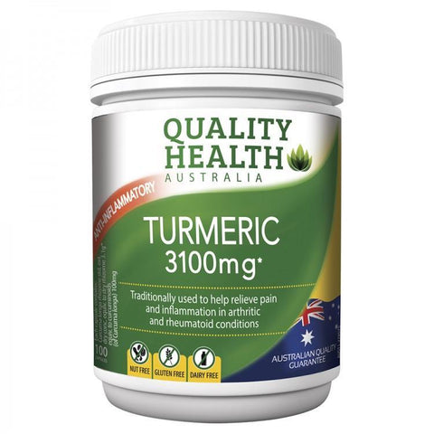 Quality Health Turmeric 3100mg 100 Tablets