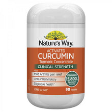 Load image into Gallery viewer, Nature&#39;s Way Activated Curcumin 90 Tablets