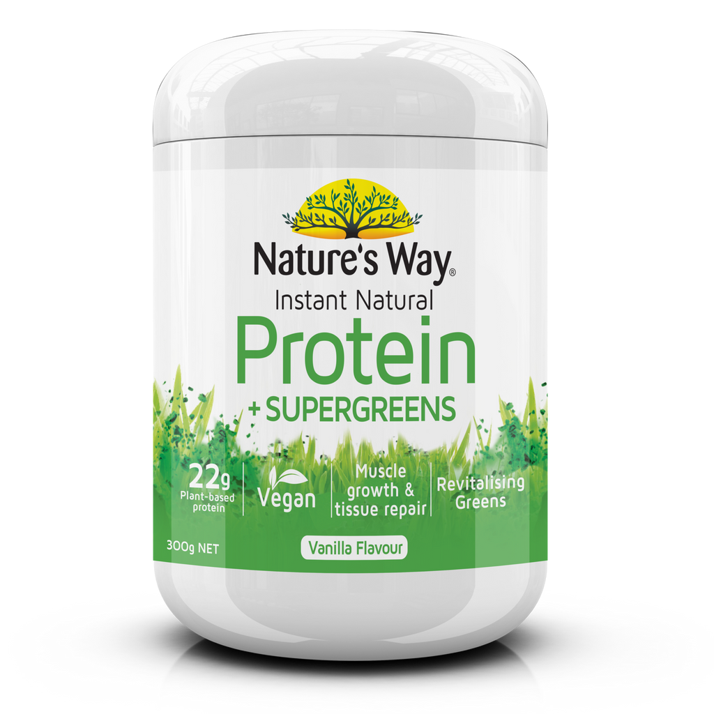 Nature's Way INSTANT NATURAL PROTEIN + SUPERGREENS 300G