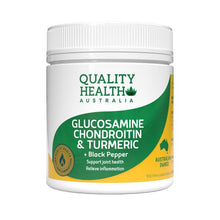 Load image into Gallery viewer, Quality Health Glucosamine Chondroitin &amp; Turmeric 100 Tablets
