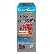 Load image into Gallery viewer, Ease a Cold Cough Cold &amp; Flu + Pain Relief 200mL