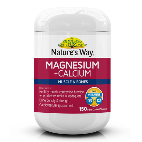 Nature's Way Magnesium + Calcium 150 Tablets