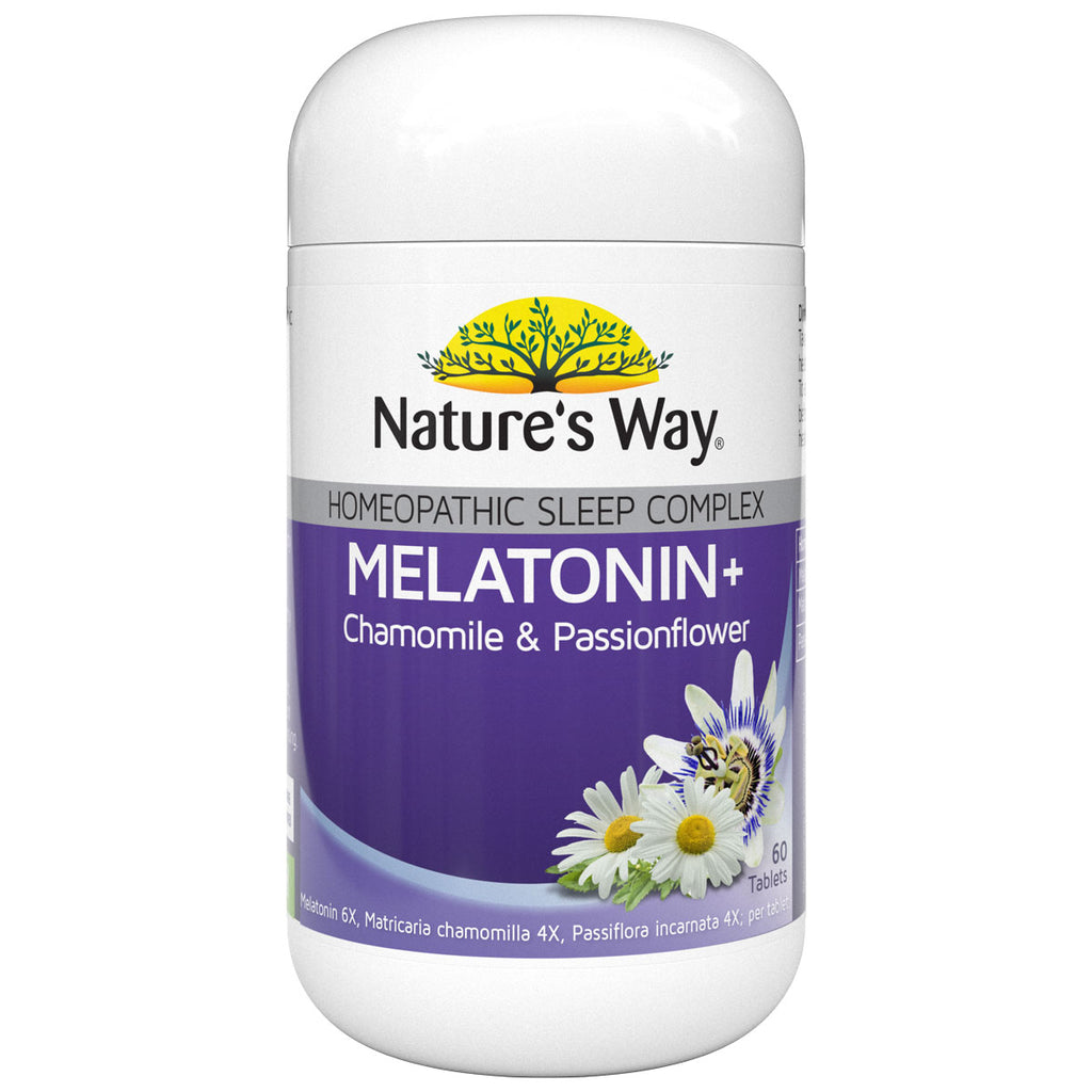 Nature's Way Melatonin+ With Chamomile & Passionflower 60 Tablets