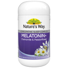 Load image into Gallery viewer, Nature&#39;s Way Melatonin+ With Chamomile &amp; Passionflower 60 Tablets