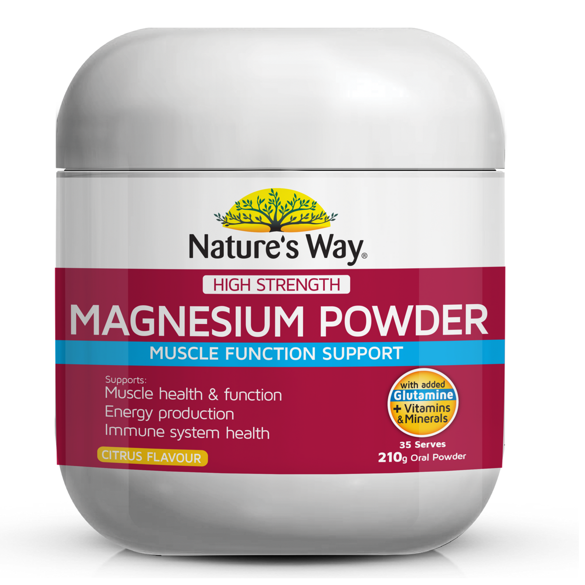 Nature's Way Magnesium High Strength Magnesium Powder 210g