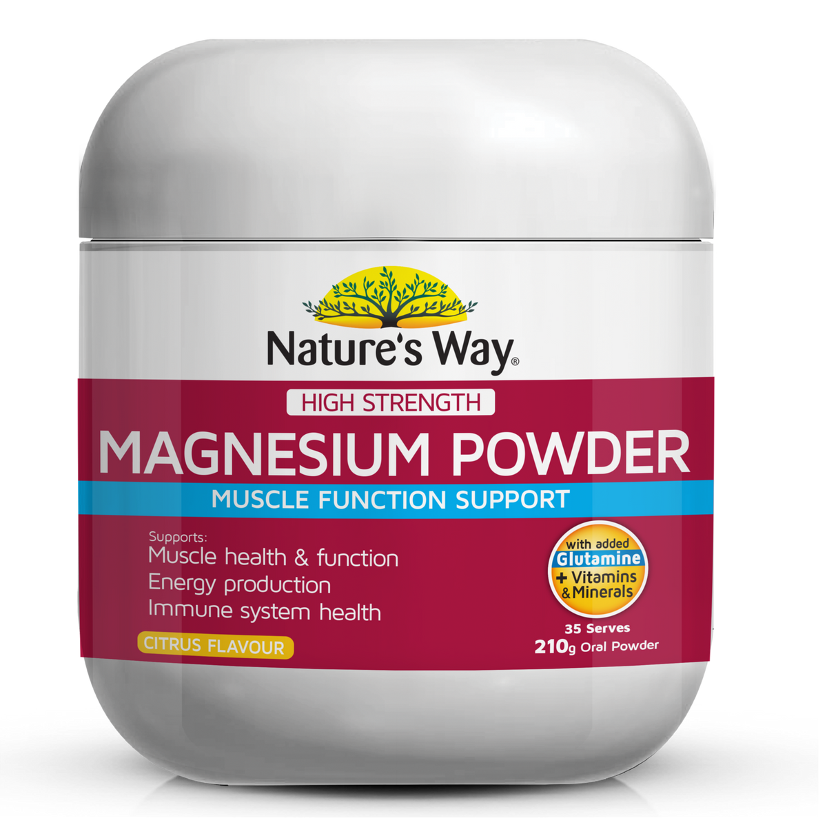 Nature's Way Magnesium High Strength Magnesium Powder 210g Better
