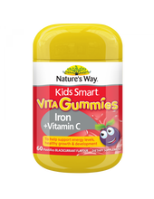 Load image into Gallery viewer, Nature&#39;s Way Kids Smart Vita Gummies Iron + Vitamin C 60 Pastilles