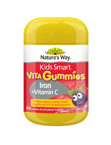 Nature's Way Kids Smart Vita Gummies Iron + Vitamin C 60 Pastilles