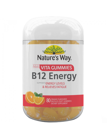 Nature's Adult Vita Gummies B12 Energy 80 Pastilles