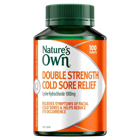 Nature's Own Double Strength Cold Sore Relief 100 Tablets