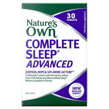 Load image into Gallery viewer, Nature&#39;s Own Complete Sleep Advanced 30 Tablets