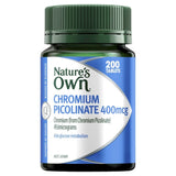 Nature's Own Chromium Picolinate 400mcg 200 Tablets