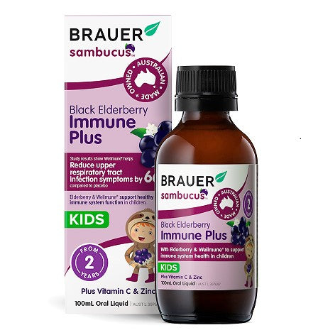 Brauer Black Elder Immune Plus for Kids 100mL