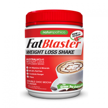 Load image into Gallery viewer, Naturopathica Fatblaster WEIGHT LOSS SHAKE DOUBLE CHOC MOCHA 30% LESS SUGAR 430G