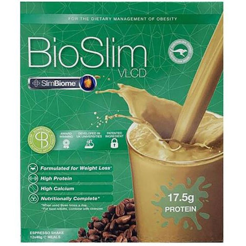 BioSlim VLCD Shake Espresso 12 x 46g