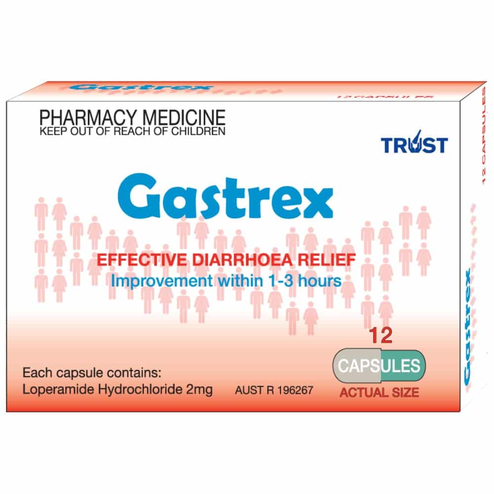 Trust Gastrex 2mg 12 Capsules (Limit ONE per Order)