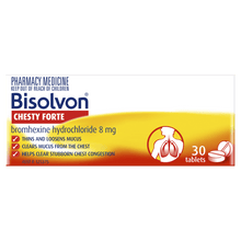 Load image into Gallery viewer, Bisolvon Chesty Forte 8Mg Tablets - Cough Tablets - 30 Pack (Limit ONE per Order)
