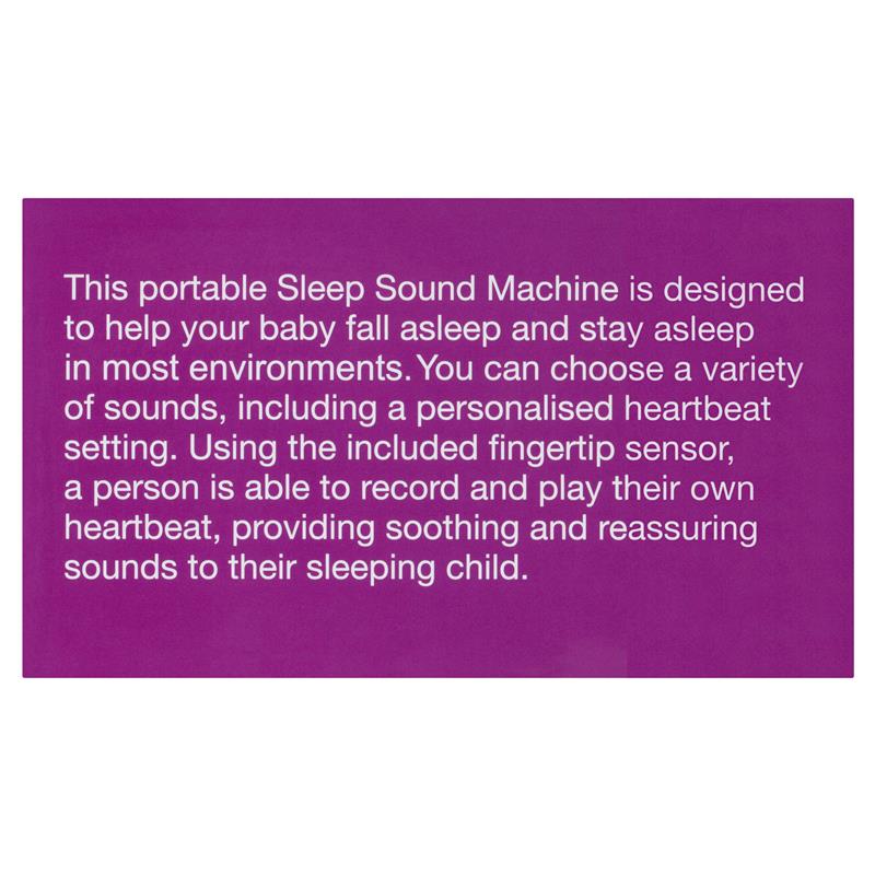 Welcare Sleep Tight Sleep Sound Machine - Plays Mother's Own Heartbeat WSS 100