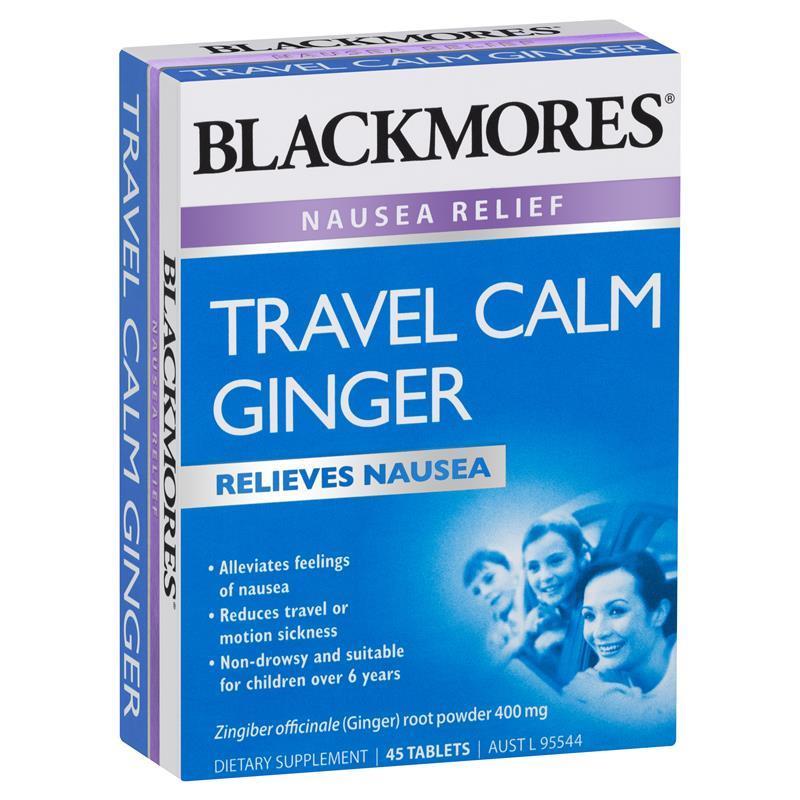 Blackmores Travel Calm Ginger 45 Tablets