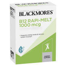 Load image into Gallery viewer, Blackmores B12 Rapi-Melt 1000mcg 60 Tablets