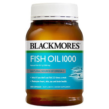 Load image into Gallery viewer, Blackmores Fish Oil 1000mg 200 Capsules