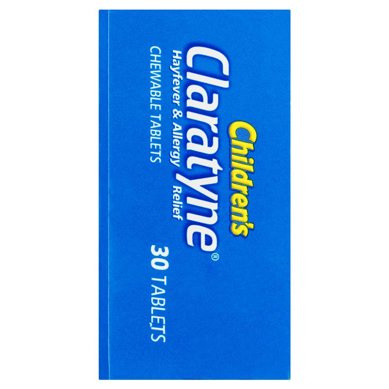 Claratyne Children's Hayfever & Allergy Relief Antihistamine Bubblegum Flavoured 30 Chewable Tablets (Limit ONE per Order)