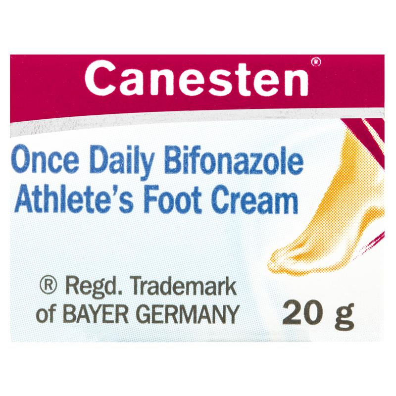 Canesten Once Daily Bifonazole Athlete's Foot Cream 20g (Limit ONE per Order)