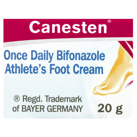 Canesten Once Daily Bifonazole Athlete's Foot Cream 20g (Limit ONE per Order)