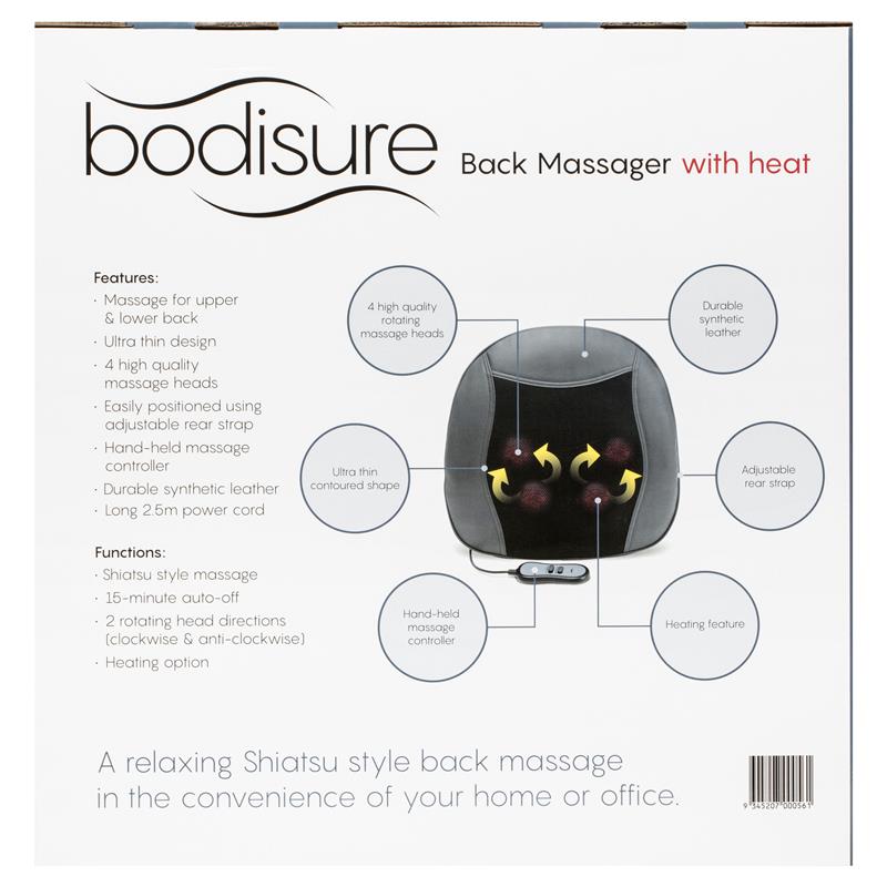 BodiSure Back Massager With Heat BMRE12