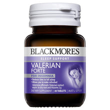 Load image into Gallery viewer, Blackmores Valerian Forte 2000mg 30 Tablets