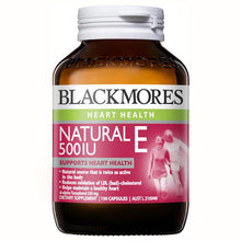Load image into Gallery viewer, Blackmores Natural Vitamin E 500IU 150 Capsules