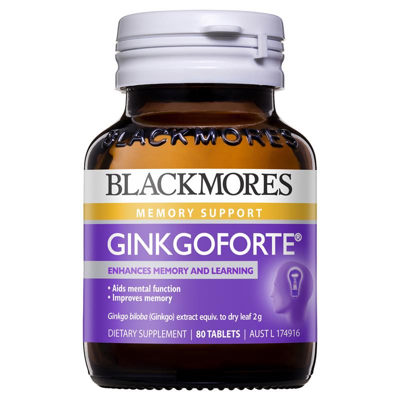 Blackmores Ginkgo Forte 2000mg 80 Tablets