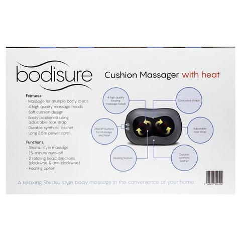BodiSure Cushion Massager With Heat BMRE06